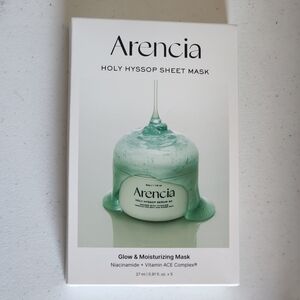 ARENCIA Holy Hyssop Sheet Mask Korean Skincare 1 Mask